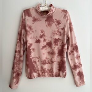 INDYEVA Baris Long Sleeve Mock Neck Elastic Bottom Pullover Top Outdoors Casual